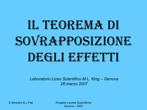 Sovrapposizione degli effetti