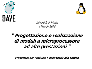Progettazione - Università degli studi di Trieste