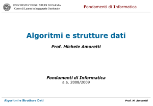 Algoritmi e Strutture Dati