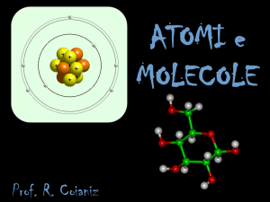 Atomi e molecole - Istituto Comprensivo Lari