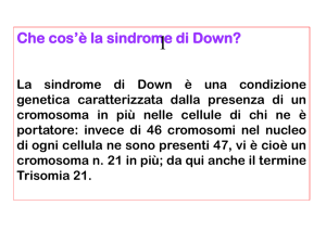 Che cos`è la sindrome di Down?