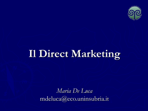 Il Direct Marketing Maria De Luca