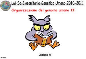 DNA ripetuto - Dipartimento di Biologia