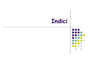 Indici Bitmap