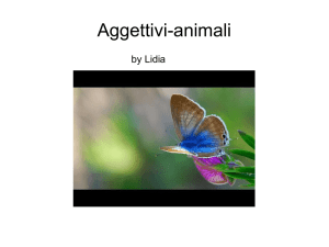 Aggettivi Animali - La Crisalide Onlus