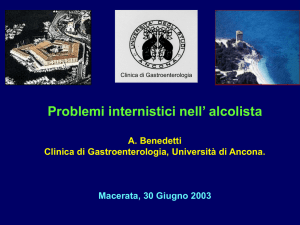 Prof. A. Benedetti, Clinica di Gastroenterologia, Università di Ancona.
