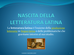 nascita della letteratura latina