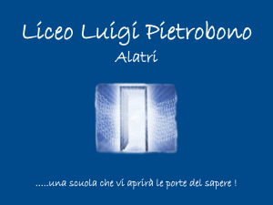Diapositiva 1 - Liceo Luigi Pietrobono