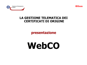 presentazione WebCO - Camera di Commercio di Rimini