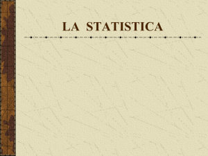 LA STATISTICA