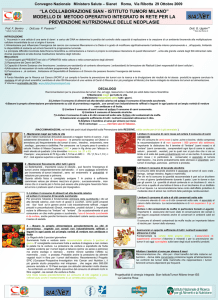 poster “La collaborazione Sian - Istituto tumori - CCM