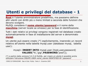 Parte 4 - Salvataggio e ripristino dei dati