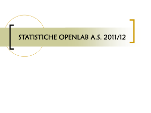 Statistiche 2011/2012 - OpenLab