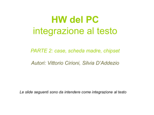 HW del PC - Prof. Silvia D`Addezio