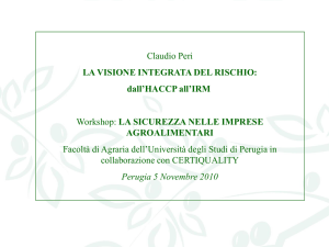 Nessun titolo diapositiva - Università degli Studi di Perugia