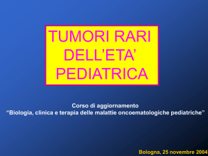 Diapositiva 1 - Oncoematologia Pediatrica