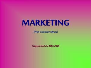 Marketing 1 - Università degli Studi dell`Insubria