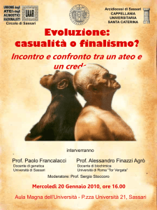 Diapositiva 1 - Università degli Studi di Sassari