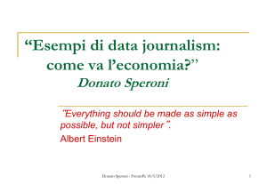 Diapositiva 1 - Donato Speroni