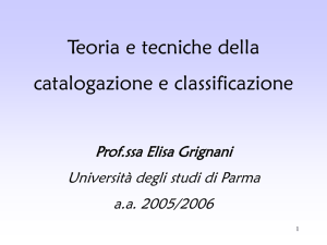 Presentazione di PowerPoint - Università degli Studi di Parma