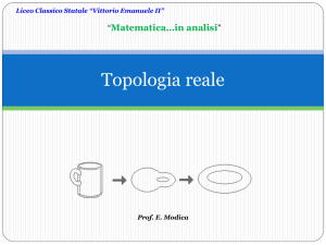 Presentazione PPT sulla topologia - Matematica e
