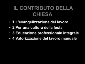 C.10 IL CONTRIBUTO DELLA CHIESA