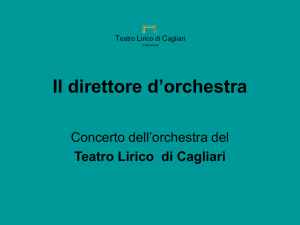 Il direttore d`orchestra - Teatro Lirico di Cagliari