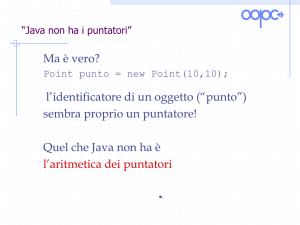 in Java: Point punto = new Point(10,10)