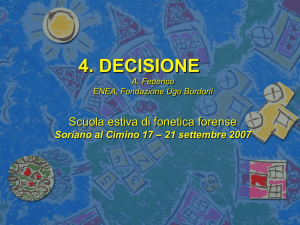 4 Decisione - AISV. Associazione Italiana di Scienze della Voce