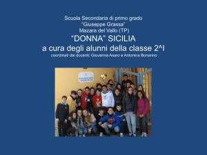 "Donna" Sicilia - Scuola media statale "Giuseppe Grassa"