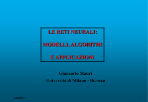 le reti neurali