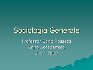 Sociologia Generale