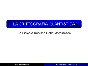 Crittografia quantistica