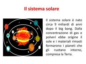 Il sistema solare - scuole di Mediglia