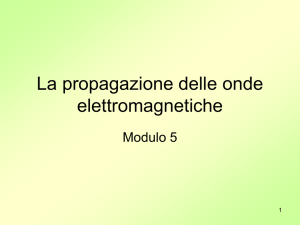 La propagazione delle onde elettromagnetiche