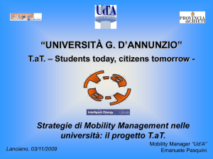 Strategie di mobility management nelle università: il progetto T.A.T.