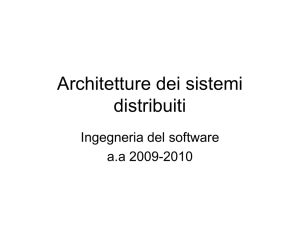 Architetture dei sistemi distribuiti