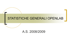 statistiche generali openlab - OpenLab