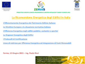La Riconversione Energetica degli Edifici in Italia Ricci
