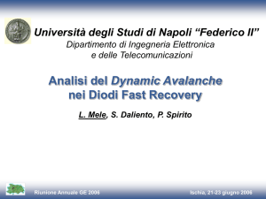 Analisi del dynamic avalanche nei diodi fast recovery
