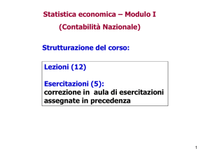 Diapositiva 1 - Dipartimento di Economia, Finanza e Statistica