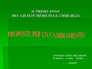 Diapositiva 1 - Scuola di Medicina