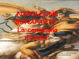 napoleone campagna d`iTALIA prima parte