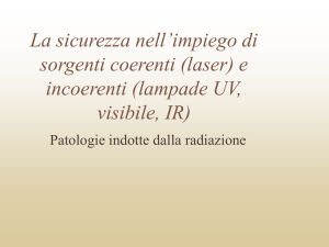 Patologie indotte da radiazioni UV-Vis-IR