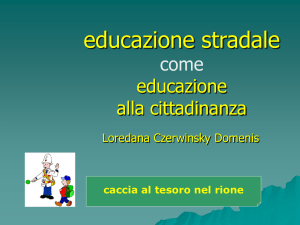 Diapositiva 1 - Educazione Stradale