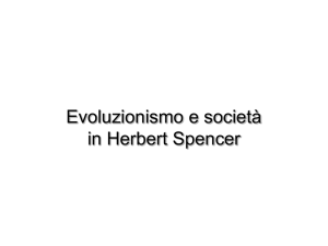 Evoluzionismo e società in Herbert Spencer