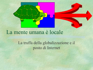 PowerPoint Presentation - La mente umana è locale