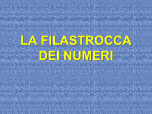 Filastrocca dei numeri