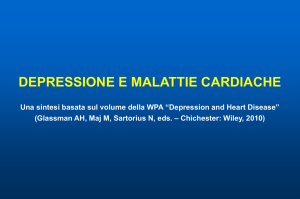 Depression and Heart Disease. Glassman AH, Maj M, Sartorius N