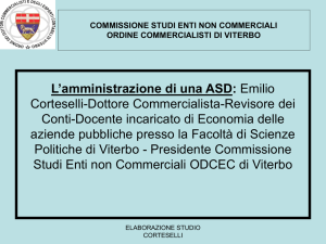 Diapositiva 1 - Il sito del dottore commercialista Emilio Corteselli.